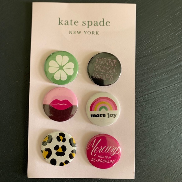 Kate Spade Pin Set - Picture 2 of 3